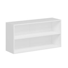 Alvinka Mutfak Modül Mbr_C Üst 2Dk1R 120-H60Cm Dolap Cam Beyaz Beyaz