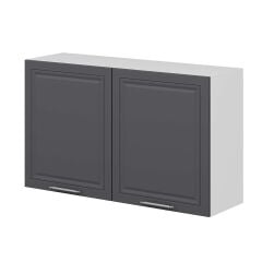 Alvinka Mutfak Modül Mbr_C Üst 2Dk1R 120-H72Cm Dolap Beyaz Antrasit