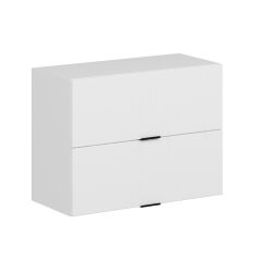 Alvinka Mutfak Modül Mbr_B Üst 2Yk1R 80-H60Cm Dolap Beyaz Beyaz Mdf