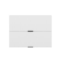 Alvinka Mutfak Modül Mbr_B Üst 2Yk1R 80-H60Cm Dolap Beyaz Beyaz Mdf