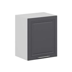 Alvinka Mutfak Modül Mbr_C Üst 1Dk1R 50-H60Cm Dolap Beyaz Antrasit Mdf