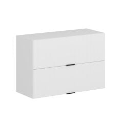 Alvinka Mutfak Modül Mbr_B Üst 2Yk1R 90-H60Cm Dolap Beyaz Beyaz Mdf