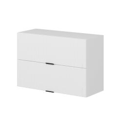 Alvinka Mutfak Modül Mbr_B Üst 2Yk1R 90-H60Cm Dolap Beyaz Beyaz Mdf