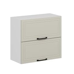 Alvinka Mutfak Modül Mbr_A Üst 2Yk1R 80-H72Cm Dolap Beyaz Kumtaşı