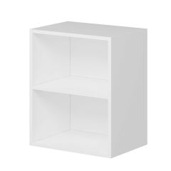 Alvinka Mutfak Modül Mbr_C Üst 1Dk1R 50-H60Cm Dolap Cam Beyaz Antrasit Mdf