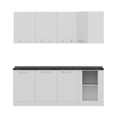 Minar 205Cm Köşe Mutfak Dolabı - Beyaz K205-B1