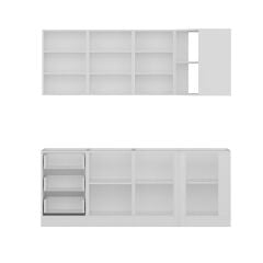 Minar 205Cm Köşe Mutfak Dolabı - Beyaz K205-B2