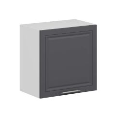 Alvinka Mutfak Modül Mbr_C Üst 1Dk1R 60-H60Cm Dolap Beyaz Antrasit Mdf