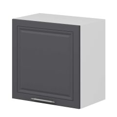 Alvinka Mutfak Modül Mbr_C Üst 1Dk1R 60-H60Cm Dolap Beyaz Antrasit Mdf