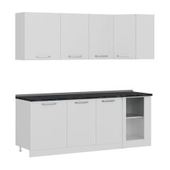 Minar 215Cm Köşe Mutfak Dolabı - Beyaz K215-B1