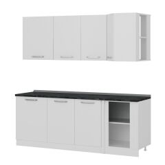 Minar 215Cm Köşe Mutfak Dolabı - Beyaz K215-B1