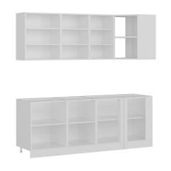 Minar 215Cm Köşe Mutfak Dolabı - Beyaz K215-B1