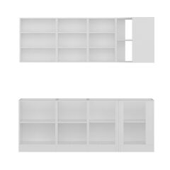 Minar 215Cm Köşe Mutfak Dolabı - Beyaz K215-B1