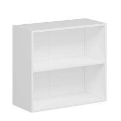 Alvinka Mutfak Modül Mbr_C Üst 2Dk1R 80-H72Cm Dolap Cam Beyaz Beyaz