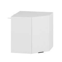 Alvinka Mutfak Modül Mbr_B Üst 1Dk1R 60-H60Cm Köşe Dolap Beyaz Beyaz Mdf