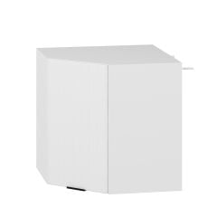 Alvinka Mutfak Modül Mbr_B Üst 1Dk1R 60-H60Cm Köşe Dolap Beyaz Beyaz Mdf