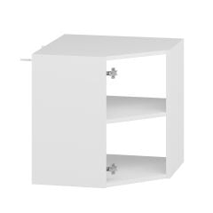 Alvinka Mutfak Modül Mbr_B Üst 1Dk1R 60-H60Cm Köşe Dolap Beyaz Beyaz Mdf