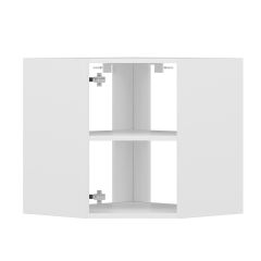 Alvinka Mutfak Modül Mbr_B Üst 1Dk1R 60-H60Cm Köşe Dolap Beyaz Beyaz Mdf