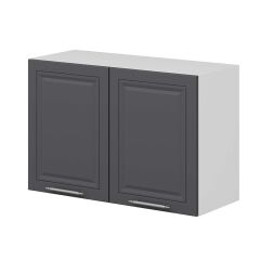 Alvinka Mutfak Modül Mbr_C Üst 2Dk1R 90-H60Cm Dolap Beyaz Antrasit