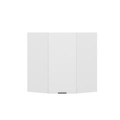 Alvinka Mutfak Modül Mbr_B Üst 1Dk1R 60-H72Cm Köşe Dolap Beyaz Beyaz Mdf