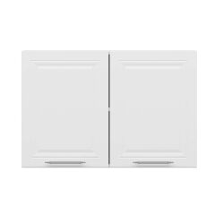 Alvinka Mutfak Modül Mbr_C Üst 2Dk1R 90-H60Cm Dolap Beyaz Beyaz