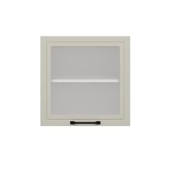 Alvinka Mutfak Modül Mbr_A Üst 1Dk1R 60-H60Cm Dolap Cam Beyaz Kumtaşı