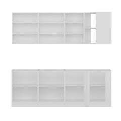 Minar 225Cm Köşe Mutfak Dolabı - Beyaz K225-B1