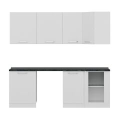 Minar 225Cm Köşe Mutfak Dolabı - Beyaz K225-B2