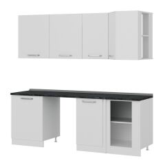 Minar 225Cm Köşe Mutfak Dolabı - Beyaz K225-B2