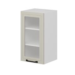 Alvinka Mutfak Modül Mbr_A Üst 1Dk2R 40-H72Cm Dolap Cam Beyaz Kumtaşı