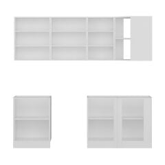 Minar 225Cm Köşe Mutfak Dolabı - Beyaz/Antrasit K225-A2