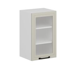 Alvinka Mutfak Modül Mbr_A Üst 1Dk2R 45-H72Cm Dolap Cam Beyaz Kumtaşı