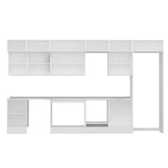 Alvinka 400X240 Cm High Gloss Mutfak Dolabı Mb-E90S50S60-2 High Gloss | Antrasit - Mdf