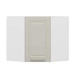 Alvinka Mutfak Modül Mbr_C Üst 1Dk1R 60-H60Cm Köşe Dolap Beyaz Kumtaşı Mdf