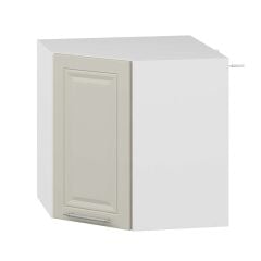 Alvinka Mutfak Modül Mbr_C Üst 1Dk1R 60-H60Cm Köşe Dolap Beyaz Kumtaşı Mdf