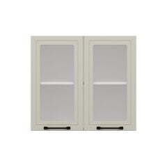 Alvinka Mutfak Modül Mbr_A Üst 2Dk1R 80-H72Cm Dolap Cam Beyaz Kumtaşı