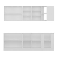 Minar 240Cm Köşe Mutfak Dolabı - Beyaz K240-B1