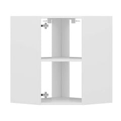 Alvinka Mutfak Modül Mbr_C Üst 1Dk1R 60-H72Cm Köşe Dolap Beyaz Beyaz Suntalam