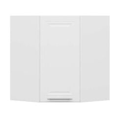 Alvinka Mutfak Modül Mbr_C Üst 1Dk1R 60-H72Cm Köşe Dolap Beyaz Beyaz Mdf