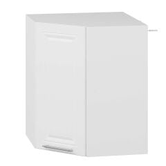 Alvinka Mutfak Modül Mbr_C Üst 1Dk1R 60-H72Cm Köşe Dolap Beyaz Beyaz Mdf