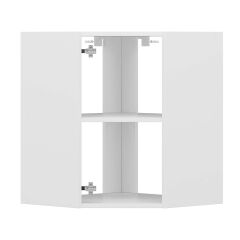 Alvinka Mutfak Modül Mbr_C Üst 1Dk1R 60-H72Cm Köşe Dolap Beyaz Beyaz Mdf