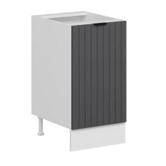 Alvinka Mutfak Modül Mbr_B Alt 1K1R 45Cm Dolap Beyaz Antrasit Suntalam