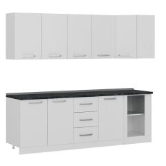 Minar 240Cm Köşe Mutfak Dolabı - Beyaz K240-B4