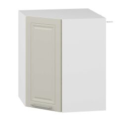 Alvinka Mutfak Modül Mbr_C Üst 1Dk1R 60-H72Cm Köşe Dolap Beyaz Kumtaşı Suntalam