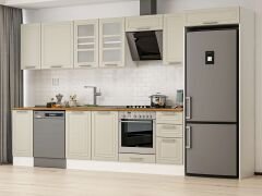 Alvinka 360X222 Cm Klasik Mebran Mutfak Dolabı Mb-E80S40S40-3 Mebran | Kumtaşı - Suntalam