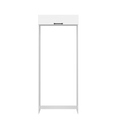 Alvinka Mutfak Modül Mbr_A 90-H222Cm Buzdolabı Beyaz Beyaz