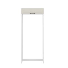Alvinka Mutfak Modül Mbr_A 90-H222Cm Buzdolabı Beyaz Kumtaşı