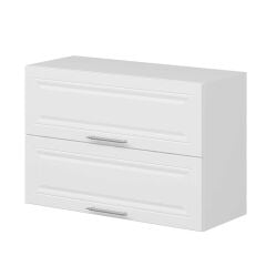 Alvinka Mutfak Modül Mbr_C Üst 2Yk1R 90-H60Cm Dolap Beyaz Beyaz