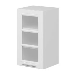 Alvinka Mutfak Modül Mbr_C Üst 1Dk2R 40-H72Cm Dolap Cam Beyaz Beyaz Mdf