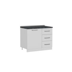 Minar 105 Cm Mutfak Dolabı Beyaz 105-B1-Alt Modül